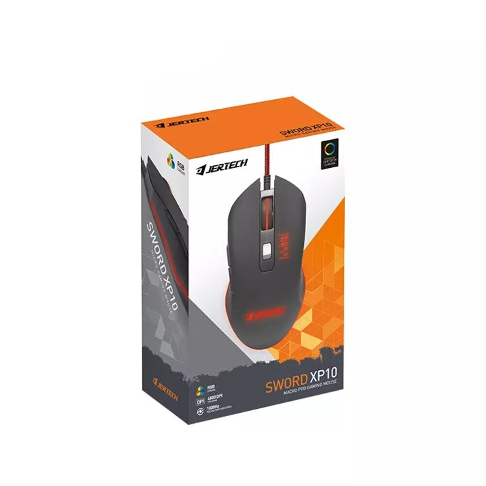 Mouse Gamer Jertech XP10 RGB 3200 DPI