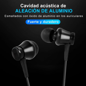 Audífonos Manos Libres con Micrófono In-Ear 3.5mm Negros AUT111