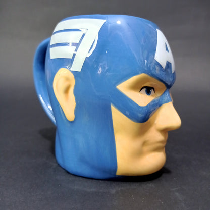 Mug Capitán América Avengers Rostro Azul