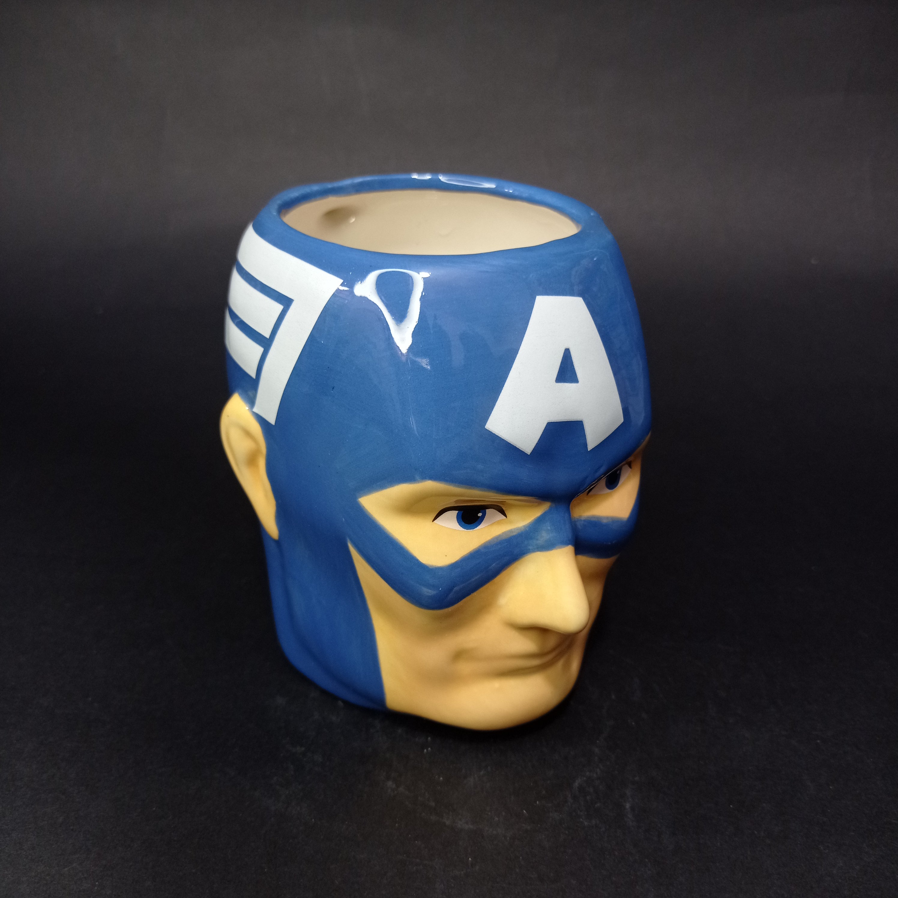 Mug Capitán América Avengers Rostro Azul