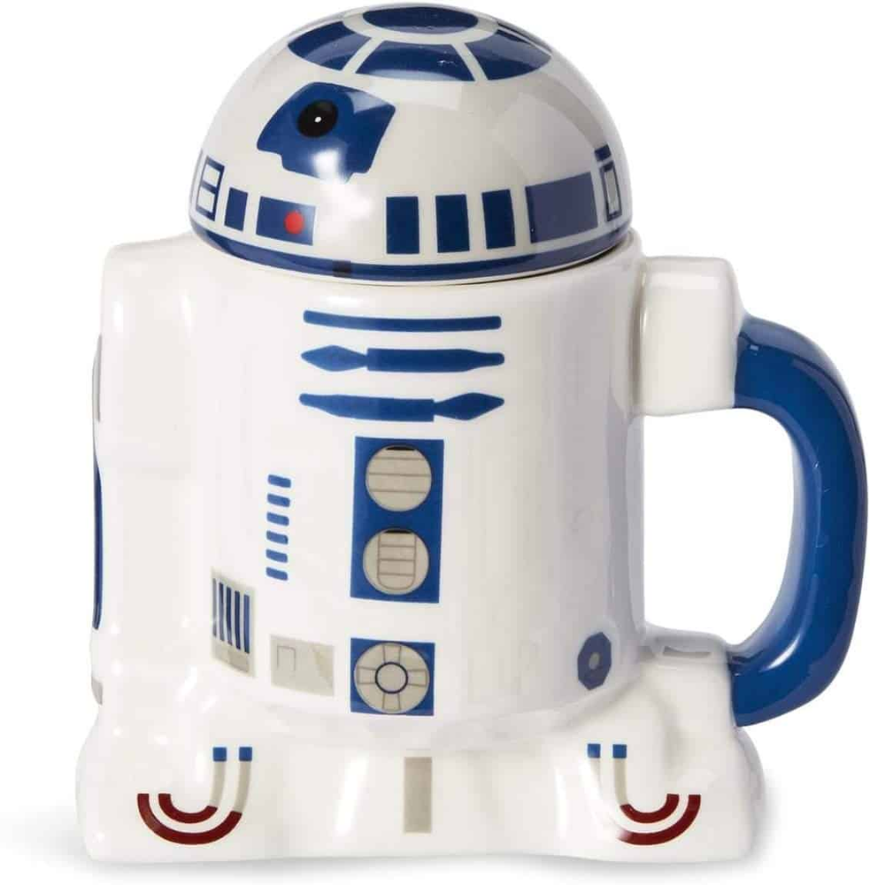 
                
                    Cargar imagen en el visor de la galería, Mug Pocillo R2D2 Star Wars Droide Azul con Tapa
                
            