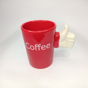 Mug Pocillo Coffee Rojo de Pulgar Hacia Arriba