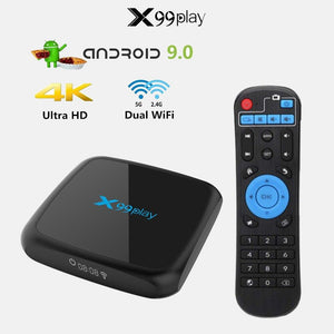 Tv Box X99 Play 4K Android 9 64 GB 4 RAM Smart tv