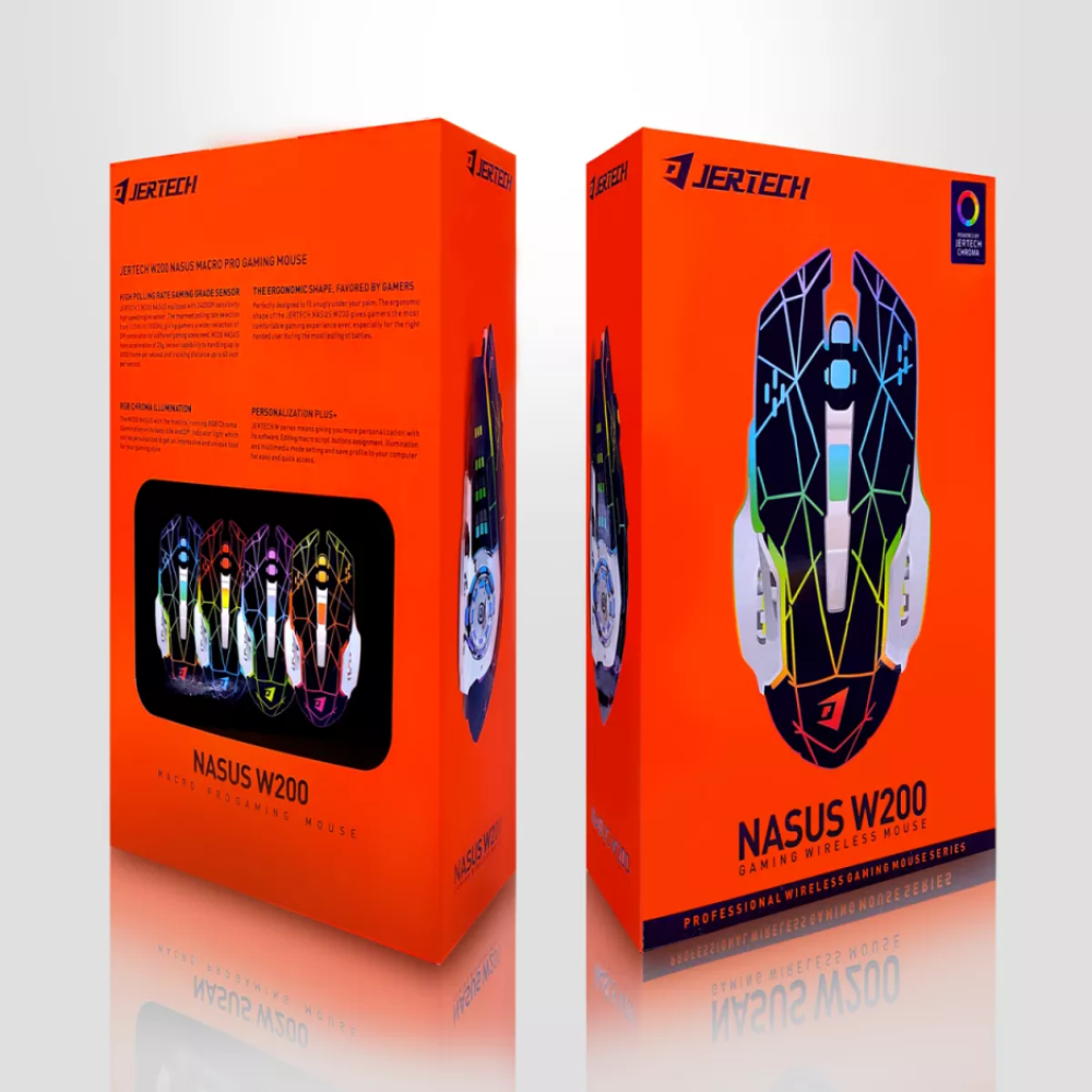 Mouse Gamer Inalambrico Recargable Jertech W200