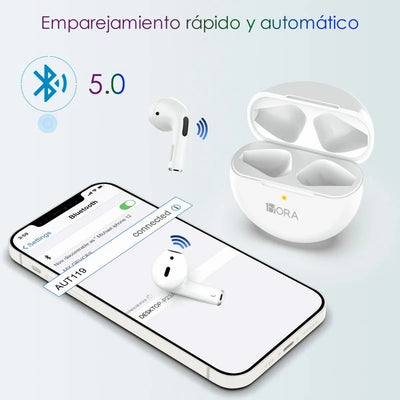 Audífonos In-ear Bluetooth Auriculares 1Hora AUT119 - Tienvir