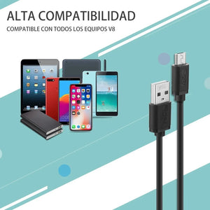 Cable de Datos Carga Rápida Micro USB 1 Metro CAB177