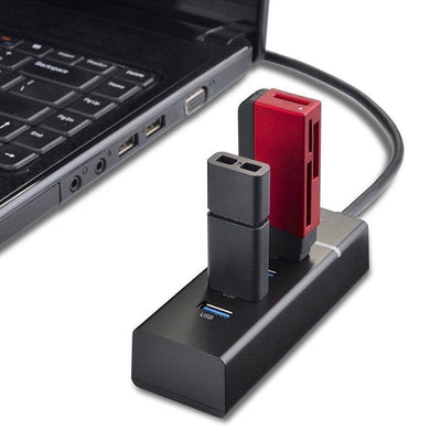 Hub 4 USB 3.0 5GB por segundo cable de 30cm - Tienvir