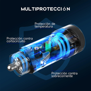 Cargador Carro Adaptadorde Viaje  Carga Rápida GAR116 18W