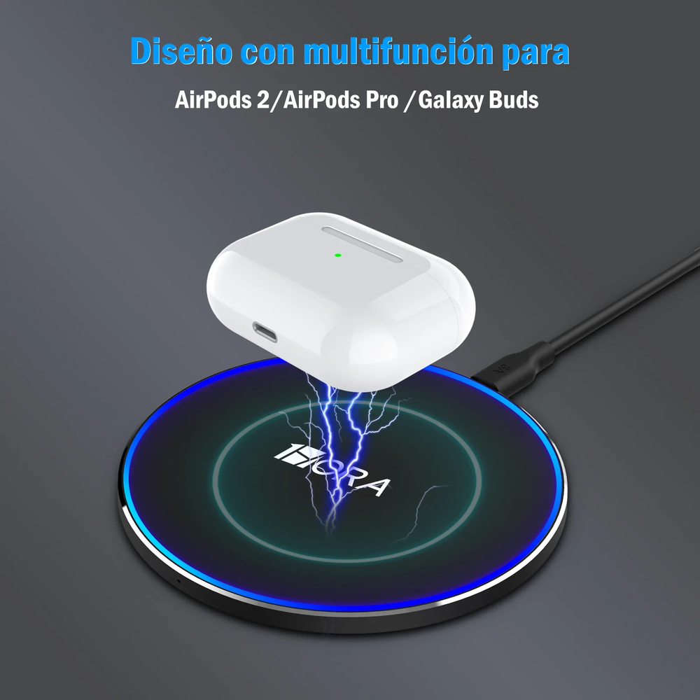Cargador Inalámbrico Carga Rápida 10 W GAR151