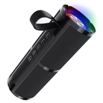 Parlante Bluetooth Negro/Rojo con Luces BOC060