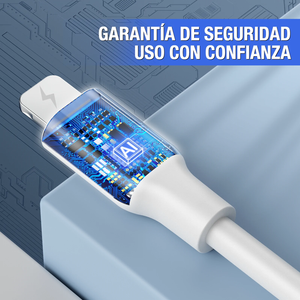 Cable de Datos Carga Rápida Lighting para iPhone 3A CAB258
