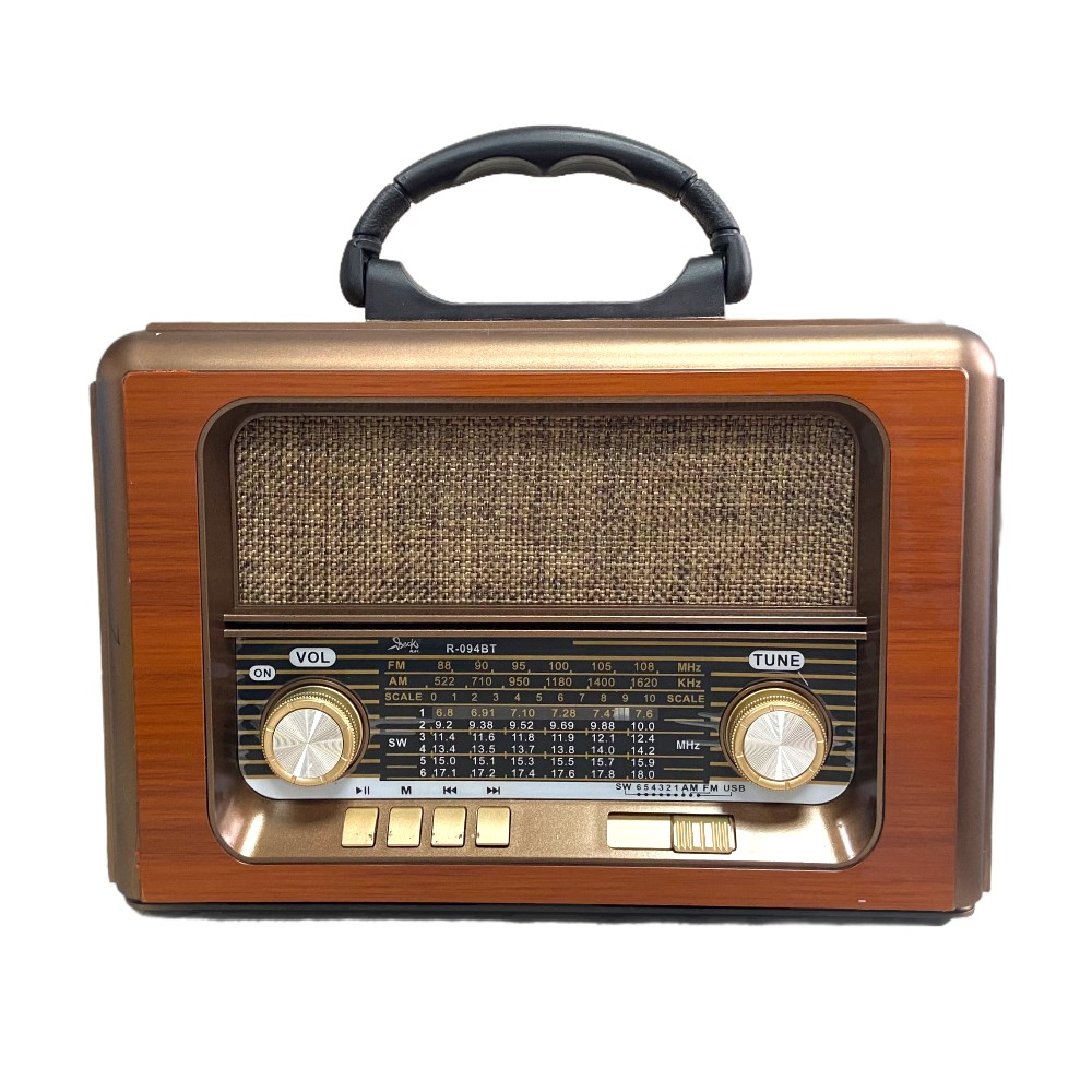 Radio AM y FM Parlante Bluetooth Vintage BP-R094BT