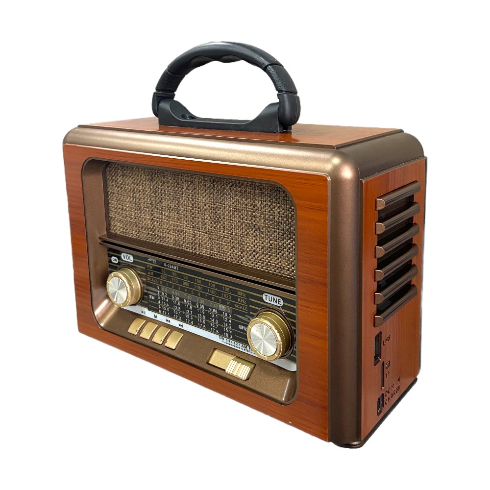 Radio AM y FM Parlante Bluetooth Vintage BP-R094BT