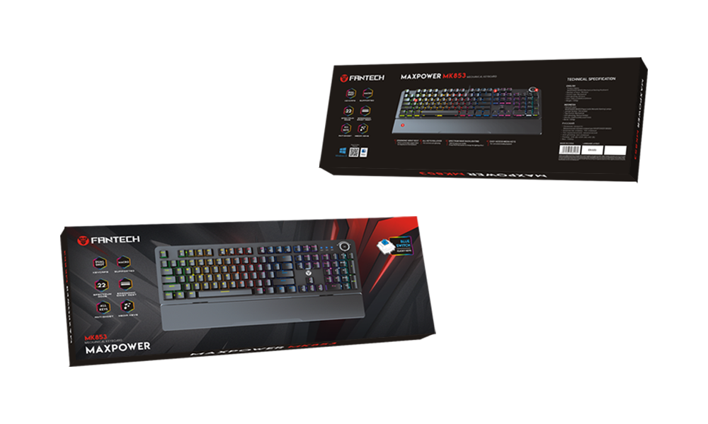 Teclado Mecánico RGB Gamer Maxpower MK853 V2