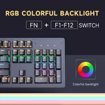 Teclado Mecánico Gamer RGB Jertech JK520 Switch Blue