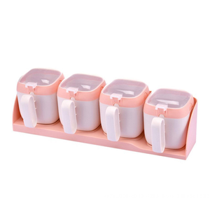 Especieros Condimenteros Organizadores Cuadruple con Base