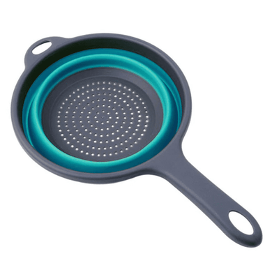 Colador Escurridor Silicona Plegable Para Frutas Y Verduras - Tienvir