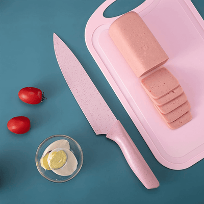 Juego Kit De Cuchillos 6 En 1 Con Pelapapas Antiadherente - Tienvir