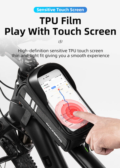 Estuche Impermeable Celular para Bicicleta Rockbros 017-2BK - Tienvir