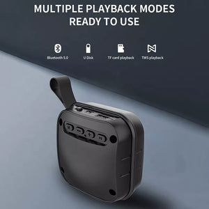 Mini Parlante Bluetooth ZQS2203 Negro con Conexión Dual